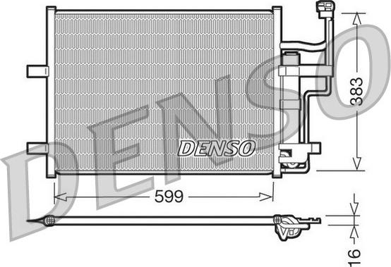 Denso DCN44003 - Kondensators, Gaisa kond. sistēma www.autospares.lv