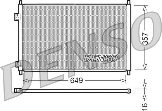 Denso DCN40008 - Kondensators, Gaisa kond. sistēma www.autospares.lv