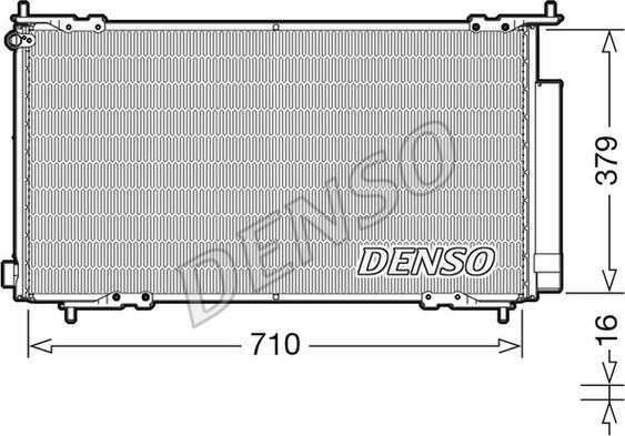 Denso DCN40015 - Kondensators, Gaisa kond. sistēma www.autospares.lv