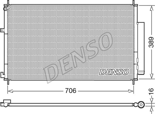 Denso DCN40024 - Kondensators, Gaisa kond. sistēma www.autospares.lv