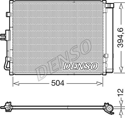 Denso DCN43005 - Kondensators, Gaisa kond. sistēma www.autospares.lv