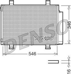 Denso DCN47001 - Kondensators, Gaisa kond. sistēma www.autospares.lv