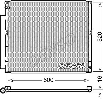 Denso DCN50051 - Kondensators, Gaisa kond. sistēma www.autospares.lv