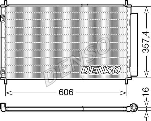 Denso DCN50058 - Kondensators, Gaisa kond. sistēma www.autospares.lv