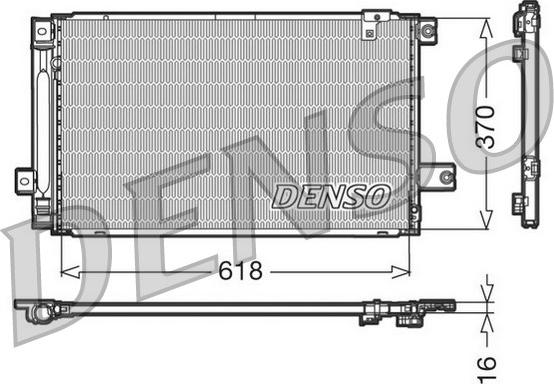 Denso DCN50013 - Kondensators, Gaisa kond. sistēma www.autospares.lv