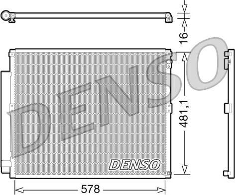 Denso DCN50017 - Kondensators, Gaisa kond. sistēma www.autospares.lv