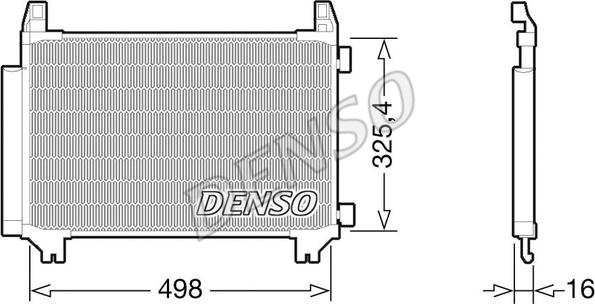 Denso DCN50028 - Kondensators, Gaisa kond. sistēma www.autospares.lv