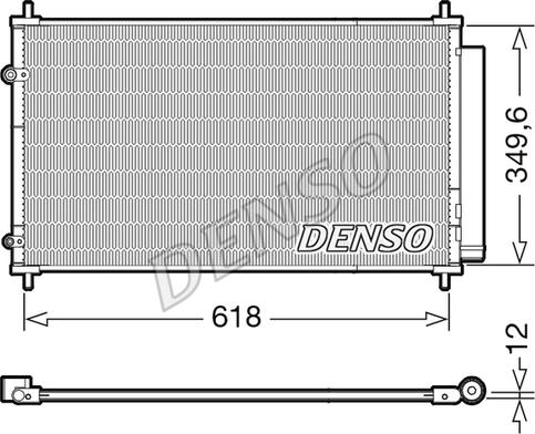 Denso DCN50117 - Kondensators, Gaisa kond. sistēma www.autospares.lv