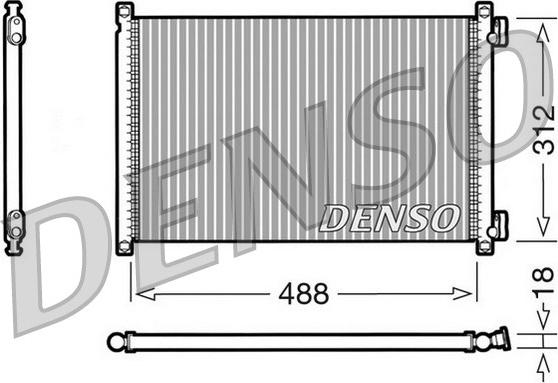 Denso DCN09103 - Kondensators, Gaisa kond. sistēma www.autospares.lv