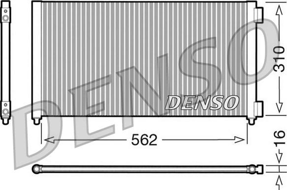 Denso DCN09102 - Kondensators, Gaisa kond. sistēma www.autospares.lv