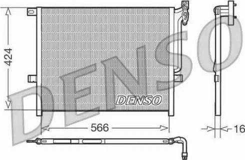 Denso DCN05004 - Kondensators, Gaisa kond. sistēma www.autospares.lv