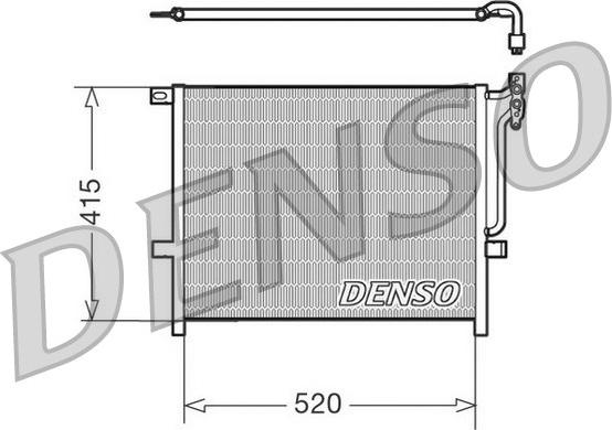 Denso DCN05010 - Kondensators, Gaisa kond. sistēma www.autospares.lv