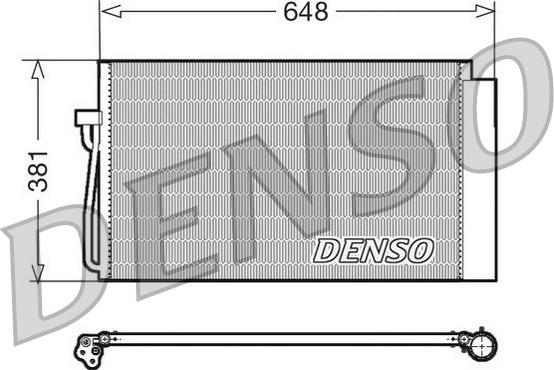 Denso DCN05017 - Kondensators, Gaisa kond. sistēma www.autospares.lv