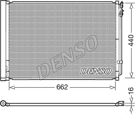 Denso DCN05032 - Kondensators, Gaisa kond. sistēma www.autospares.lv