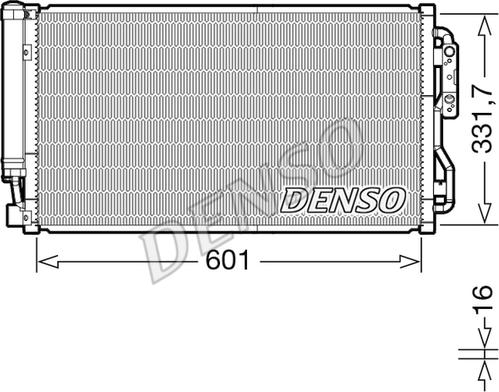 Denso DCN05105 - Kondensators, Gaisa kond. sistēma www.autospares.lv