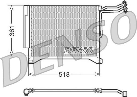 Denso DCN05100 - Kondensators, Gaisa kond. sistēma www.autospares.lv