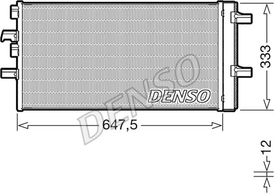 Denso DCN05108 - Kondensators, Gaisa kond. sistēma www.autospares.lv