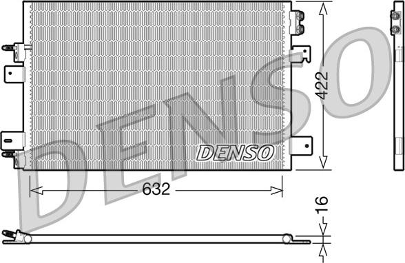 Denso DCN06007 - Kondensators, Gaisa kond. sistēma www.autospares.lv