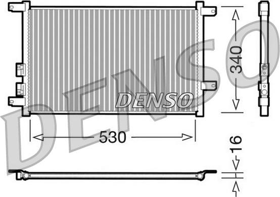 Denso DCN01011 - Kondensators, Gaisa kond. sistēma www.autospares.lv