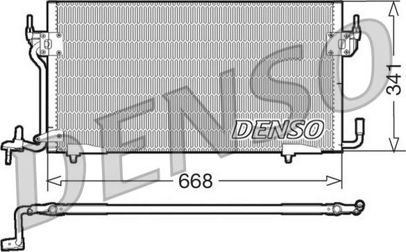 Denso DCN07060 - Condenser, air conditioning www.autospares.lv