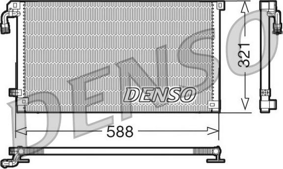 Denso DCN07004 - Kondensators, Gaisa kond. sistēma www.autospares.lv