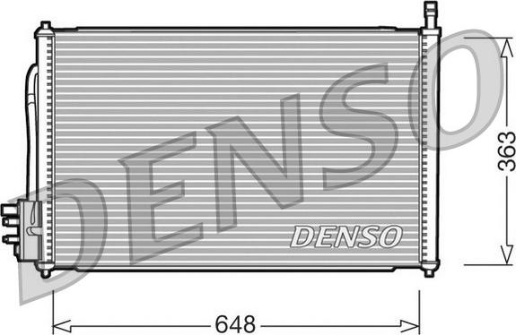 Denso DCN10006 - Kondensators, Gaisa kond. sistēma www.autospares.lv