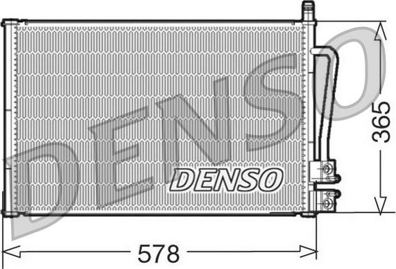 Denso DCN10008 - Kondensators, Gaisa kond. sistēma autospares.lv