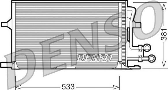 Denso DCN10003 - Kondensators, Gaisa kond. sistēma www.autospares.lv