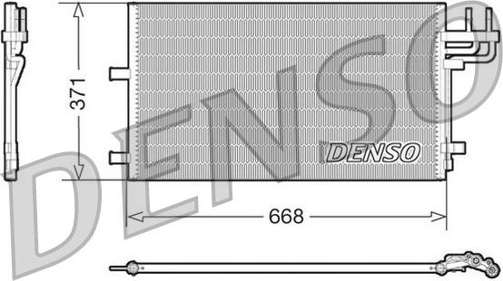 Denso DCN10007 - Kondensators, Gaisa kond. sistēma www.autospares.lv