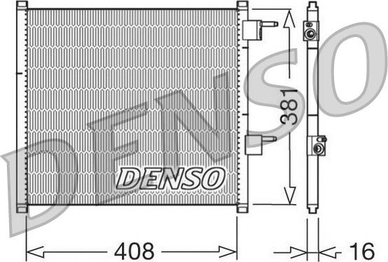 Denso DCN10019 - Kondensators, Gaisa kond. sistēma www.autospares.lv