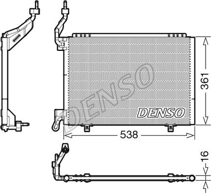 Denso DCN10038 - Kondensators, Gaisa kond. sistēma www.autospares.lv