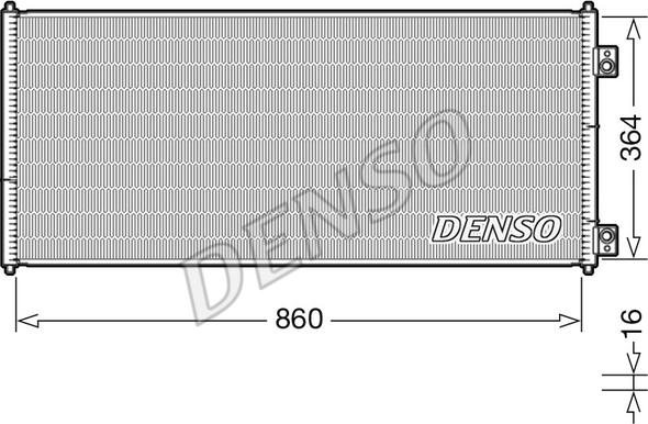 Denso DCN10032 - Kondensators, Gaisa kond. sistēma www.autospares.lv