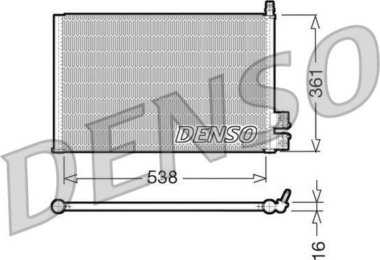 Denso DCN10021 - Kondensators, Gaisa kond. sistēma autospares.lv