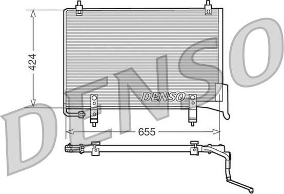 Denso DCN11004 - Kondensators, Gaisa kond. sistēma www.autospares.lv