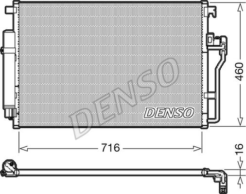 Denso DCN17008 - Kondensators, Gaisa kond. sistēma autospares.lv