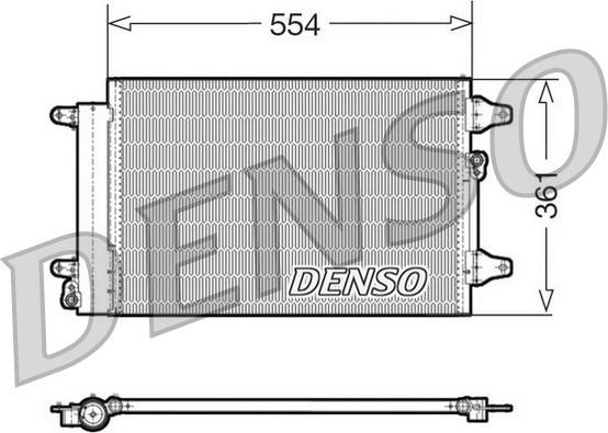 Denso DCN32015 - Kondensators, Gaisa kond. sistēma www.autospares.lv