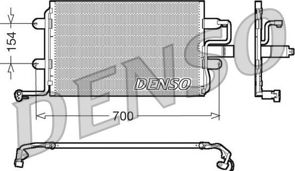 Denso DCN32017 - Kondensators, Gaisa kond. sistēma autospares.lv