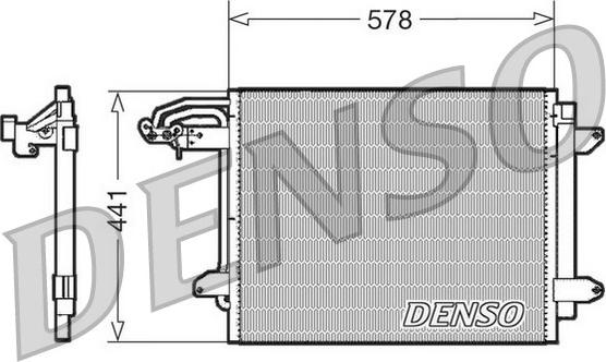 Denso DCN32030 - Kondensators, Gaisa kond. sistēma www.autospares.lv