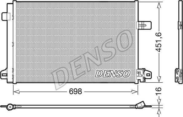 Denso DCN32028 - Kondensators, Gaisa kond. sistēma www.autospares.lv