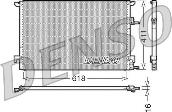 Denso DCN25001 - Kondensators, Gaisa kond. sistēma www.autospares.lv