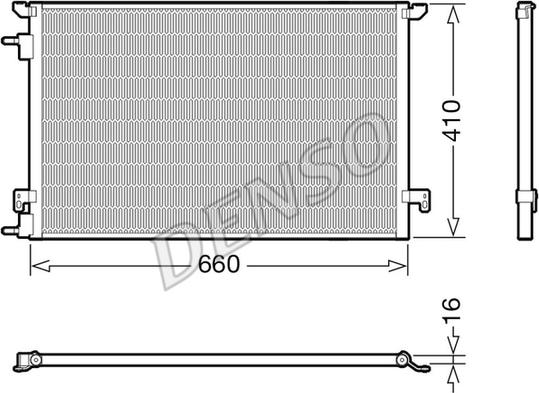 Denso DCN20045 - Kondensators, Gaisa kond. sistēma www.autospares.lv