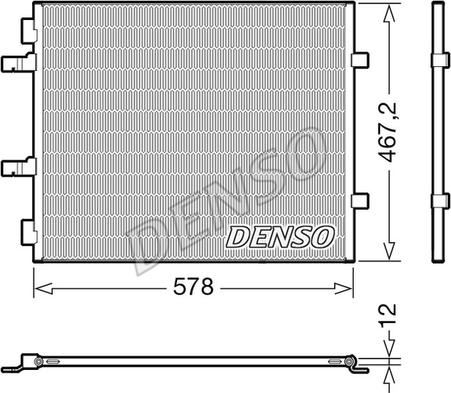 Denso DCN20042 - Kondensators, Gaisa kond. sistēma www.autospares.lv