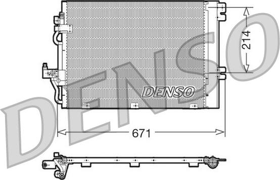 Denso DCN20009 - Kondensators, Gaisa kond. sistēma www.autospares.lv