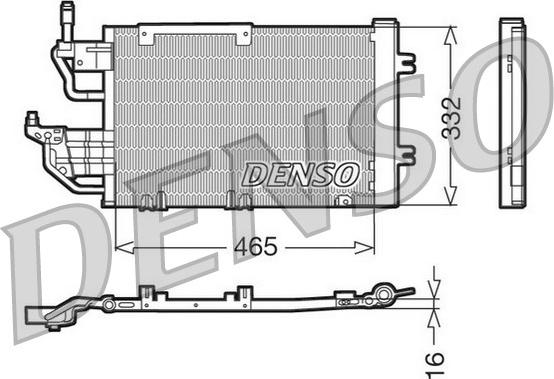 Denso DCN20013 - Condenser, air conditioning www.autospares.lv