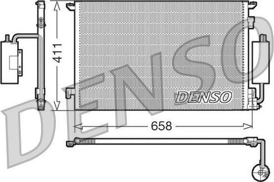 Denso DCN20034 - Kondensators, Gaisa kond. sistēma www.autospares.lv