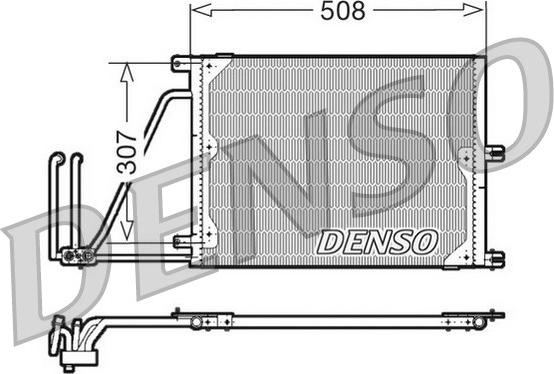 Denso DCN20030 - Kondensators, Gaisa kond. sistēma www.autospares.lv