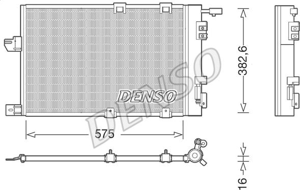 Denso DCN20038 - Kondensators, Gaisa kond. sistēma www.autospares.lv