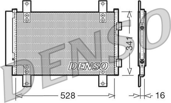 Denso DCN21007 - Kondensators, Gaisa kond. sistēma www.autospares.lv