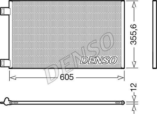 Denso DCN23041 - Kondensators, Gaisa kond. sistēma www.autospares.lv