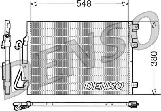 Denso DCN23008 - Kondensators, Gaisa kond. sistēma www.autospares.lv